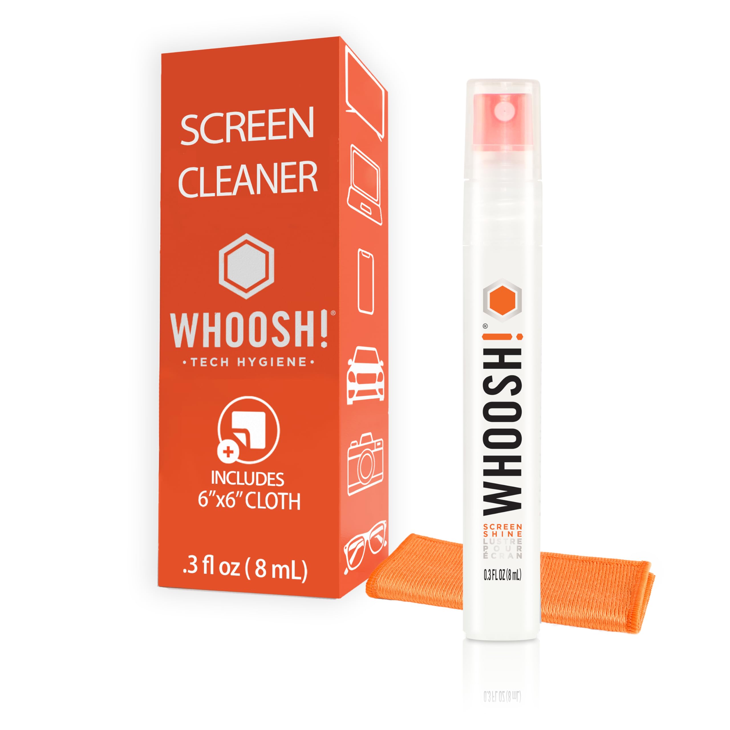 طقم WHOOSH Screen Shine Pocket الصغير 8 مل