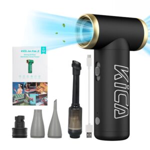 منفاخ تنظيف KiCA Jet Fan 2 مع ملحقات الشفط - أسود
