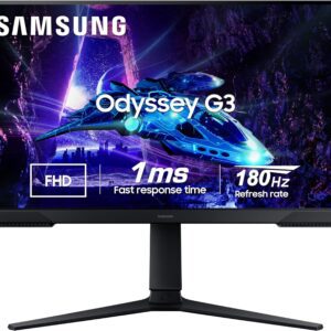 Samsung G3 شاشة ألعاب 24 بوصة FHD بتردد 180Hz