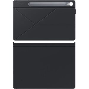 غطاء سامسونج مع مسند لجهاز Galaxy Tab S9 وS9 FE - أسود