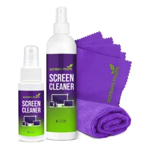 طقم Screen Mom لتنظيف الشاشات مع بخاخين وقماش
