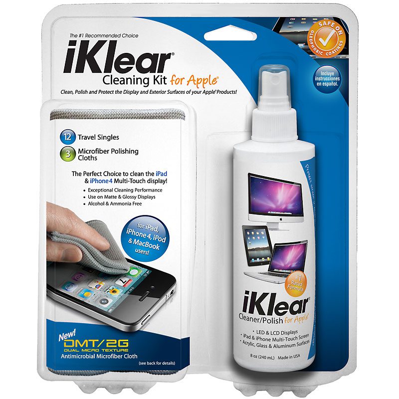 طقم iKlear لتنظيف شاشات أجهزة Apple والحاسوب