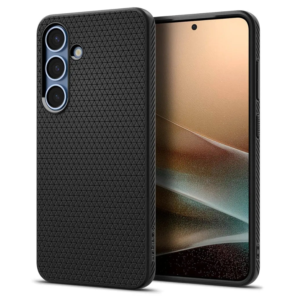 جراب Spigen Liquid Air لجالاكسي S25 Plus - أسود