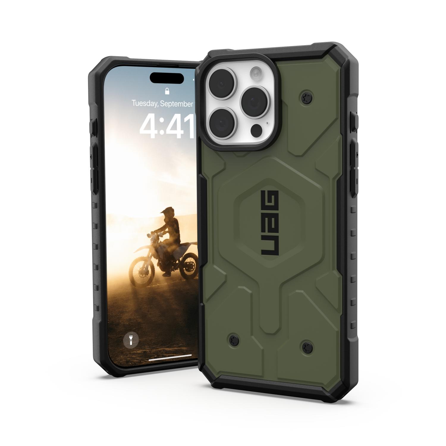 جراب UAG Pathfinder ماج سيف لآيفون 16 برو ماكس - زيتوني