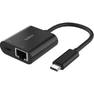 محول Belkin Connect من USB-C إلى Ethernet مع تمرير طاقة 100 واط