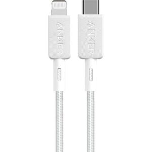كابل أنكر 322 مضفر USB-C إلى Lightning بطول 1.83 متر - أبيض
