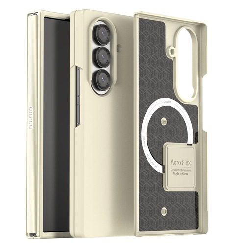جراب Araree Aero Flex لجالاكسي Z Fold7 - كريمي