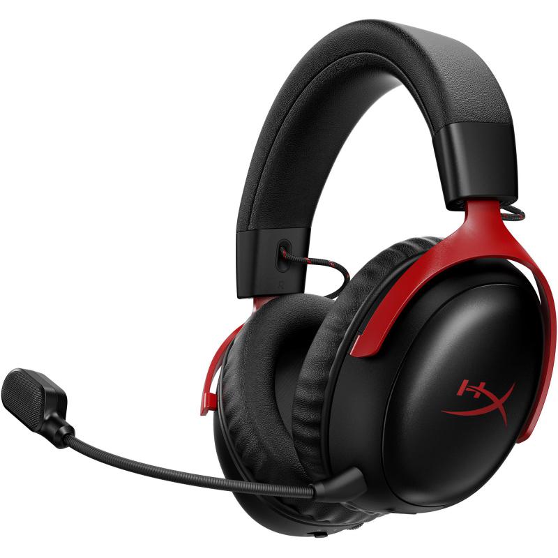 سماعة الألعاب HyperX Cloud III S اللاسلكية - أحمر وأسود