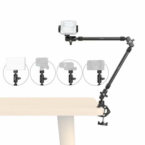 ذراع تثبيت SmallRig مكتبي مع مشبك Crab Clamp