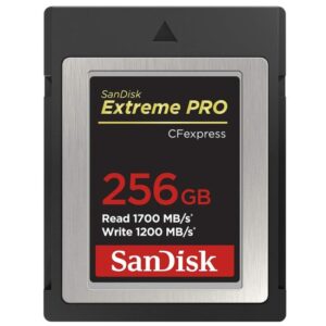 بطاقة ذاكرة SanDisk Extreme PRO CFexpress Type B بسعة 256GB