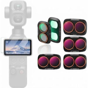 طقم فلاتر K&F Concept UV وCPL وND لكاميرا DJI Osmo Pocket