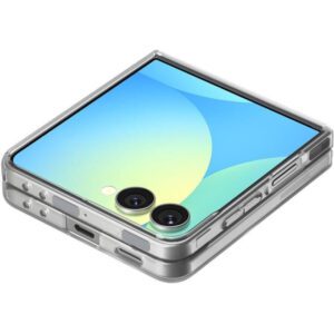جراب Spigen Air Skin MagFit لجالاكسي Z Flip7 - شفاف وأبيض